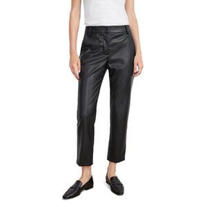 Velvet By Graham & Spencer Hydie Faux-Leather Cropped Pants Size 12